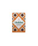 Maldon Smoked Sea Salt Flakes 4.4 oz - Kosher, Handcrafted Gourmet Salt, Oak Smoked Pyramid Crystals - Buy Online on SooperMarket.com