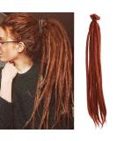 Buy No LIFE 10PC 50cm Ginger Red Dreadlock Extensions - Synthetic Crocheted Jamaican Punk Hip-Hop Reggae Hair Wigs for Men & Women - Buy Online on SooperMarket.com