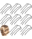 8 Pieces Hair Side Combs  Metal Hair Fork Clip Hair Pins for Buns 4 Prong Hair Updo U-Shape Hair Sticks for Women Hair Styling Tool Accessories Black - Buy Online on SooperMarket.com