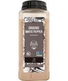 Soeos Fine Ground White Pepper 18oz - Non-GMO, Kosher Verified, Freshly Packed | Fine Grain White Pepper Powder - 1.13lb - Buy Online on SooperMarket.com