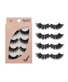 False Eyelashes 4 Pairs 3D Artificial Eyelashes Set Reusable Natural Eyelashes (G106) - Buy Online on SooperMarket.com