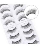 Dyafin 3D Eyelash Set - 8 Pairs of Natural Reusable Handmade Fake Lashes | Lightweight & Comfortable - Buy Online on SooperMarket.com