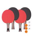 STIGA Performance 4 Player Ping Pong Paddle Set of 4  Table Tennis Rackets, 6  3 Star Orange and White Balls - Buy Online on SooperMarket.com