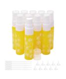 PXYELEC 10ml Refillable Yellow Glass Spray Bottles - 10 Pack with Funnels & Droppers for Perfume Essential Oils and Lotions - Buy Online on SooperMarket.com