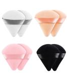 8 Pieces Triangle Powder Puff Face Soft Triangle Makeup Puff Velour Cosmetic Foundation Blender Sponge Beauty Makeup Tools Colorful - Buy Online on SooperMarket.com