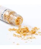 100mg 24k Edible Gold Flakes - Pure Gold Sprinkles for Cake Decorating, Skin Care & Food Coloring - 0.0035oz Pack - Buy Online on SooperMarket.com
