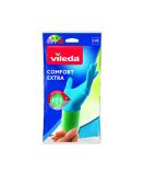 Vileda Comfort and Care rubber gloves with chamomile lotion size L 1 pair L (1 pack) - Buy Online on SooperMarket.com
