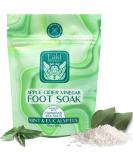 Laki Naturals Apple Cider Vinegar Foot Soak - Detox & Pedicure Treatment with Epsom Salt & Hawaiian Sea Salts (10 oz) | Refreshing Mint & Eucalyptus - Buy Online on SooperMarket.com