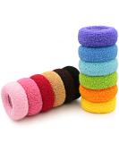 MARY LAVENDER Large Stretch Thick Hair Ties for All Hair Types Seamless Terry Cloth Hair Ponies Elastics Ponytail Holders Knit Hair Scrunchies for Thick Hair Hair Accessories No Damage for Women Girls Kids 12-Pack Color ... - Buy Online on SooperMarket.com