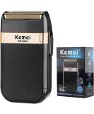 KEMEI Men's Waterproof Reciprocating Razor Shaver Cordless Electric Rechargeable Shavers Precision Beard Sideburn Razors Twin Blade Washable Grooming Razor Black - Buy Online on SooperMarket.com