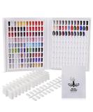 Noverlife Professional 216 Nail Colors Chart - White | Nail Gel Polish Display Booklet for Salon Nail Design | Color Swatches Practice Card Design Board - Buy Online on SooperMarket.com