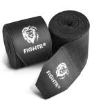 FIGHTR Premium 160 Semi Elastic Hand Wraps with Thumb Loop for Boxing, MMA, Muay Thai - Black (4m) Men & Women - Buy Online on SooperMarket.com