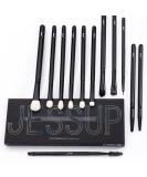 Jessup Eyeshadow Brush Set 12pcs Black Eye Makeup Brushes Set Professional with Natural Synthetic Hair for Eyebrow Eyelash Eyeliner Spoolie Blending T322 F-T322 - Buy Online on SooperMarket.com