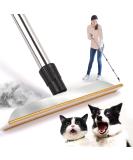 Pet Hair Remover & Lint Brush with Adjustable Long Handle | Carpet & Furniture Cleaner for Dogs & Cats - Black - Buy Online on SooperMarket.com