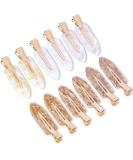 Cptots 12PCS No Bend Hair Clips No Crease Hair Clips Creaseless Hair Clips No Dent Hair Clip For Makeup Applications Acrylic Resin Flat Hair Clips For Styling Fashion Hair Barrettes For Women With Thick Thin Hair style01 - Buy Online on SooperMarket.com