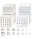 2032 Piece Self Adhesive Hair Gems, Pearls & Jewels Stickers - 7 Sizes for Makeup, Crafts & Home Decor - Buy Online on SooperMarket.com