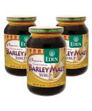 Eden Traditional Organic Barley Malt Syrup 20 oz Glass Jar (3-Pack) | Non-GMO, USA Grown & Made | Non-Diastatic | 1.25 lbs (Pack of 3) - Buy Online on SooperMarket.com