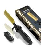 DAN Mini Electric Hot Comb for Wigs & Afro Hair - Anti-Scald Straightening Comb | Ceramic Dual Voltage Hot Comb Hair Straightener in Gold - Buy Online on SooperMarket.com