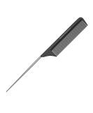 Professional 8.8 Inch Tail Comb - Black Carbon Fiber & Stainless Steel Pintail - Anti-Static, Heat Resistant Teasing Comb - Lightweight for All Hair Types - Buy Online on SooperMarket.com