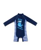 BONVERANO Baby Boys Swimsuit/Sunsuit UPF 50+ Sun Protection with Hat - 6 Months | Whale Design - Buy Online on SooperMarket.com