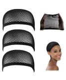 Dreamlover Crochet Wig Caps, Black Mesh Wig Caps for Wigs, 3 Pack - Buy Online on SooperMarket.com