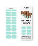 MoYou London Gel Nail Strips 20 Pc Set with Nail File & Cuticle Stick - Mint Condition - Salon-Quality Manicure & Pedicure Kit - Buy Online on SooperMarket.com