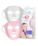 Lindo Silimask - Reusable Anti-Wrinkle Silicone Face Mask Holder for Sheet Masks Moisturizing Facial Mask Cover Prevent Evaporation Beauty Face Tool Travel Pouch Included 2 Pack - Buy Online on SooperMarket.com