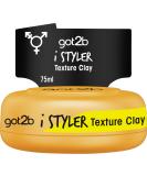 GOT2B ISTYLER Texture Clay Halt 4 (75 ml) - Men's Hair Cream for Cool Matt Effect & Textured Style - Buy Now! - Buy Online on SooperMarket.com