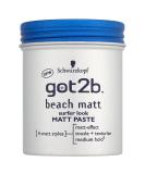 GOT2B Beach Styling paste for matt surfing looks hairwax for men to scrub texture or tame without sticking medium hold (100 ml) 1 pack unpared 100 ml (1 Pack) - Buy Online on SooperMarket.com