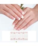 Semi Cured Gel Nail Strips Gel Nail Stickers - 16 Pcs Nail Stickers for Nail Art - Soft Self-Adhesive Gel Nail Wraps Easy Apply & Remove for Salon-Quality Manicure Kit (UV/LED Lamp Required)(BSG-0447) - Buy Online on SooperMarket.com