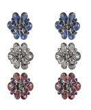 Carede 1.2 inch Rhinestone Butterfly Claw Hair Clips Hair Clamp Crystal Bow Hair Jaw Clip Barrettes for Girls Women Pack of 6 No2(Mixed 6 pcs) - Buy Online on SooperMarket.com
