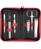 Premium 6-Piece Manicure Set Solingen | Art Leather Case | Stylish & Durable Nail Care Tools for Men & Women - Marqus - Buy Online on SooperMarket.com