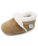 Dotty Fish Suede Baby Slippers. Warm Fleece Lined. Infant Toddler Shoes. Non-Slip Soft Sole. Boys Girls. 0-6 Months - 5-6 Years 6-12 Months Tan - Buy Online on SooperMarket.com
