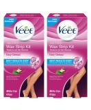 Veet Leg and Body Cold Wax Strips 40 ct (Pack of 2) - Hair Remover - Buy Online on SooperMarket.com