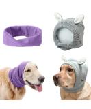 YolentQuiet Ears 2PCS Dog Ear Covers for Anxiety and Noise Protection - Gray+Purple - Medium to Large Dogs - Buy Online on SooperMarket.com