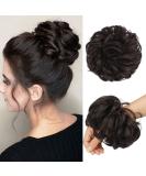FESHFEN Messy Bun Hair Piece Hair Scrunchies Thick Curly Wavy Hair Piece Synthetic Donut Updo Hairpieces for Women Girls Medium Brown 55 g (Pack of 1) 6# Medium Brown - Buy Online on SooperMarket.com