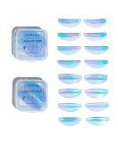 PERMANIA Lash Lift Rods - 16 Reusable Silicone Eyelash Perm Curlers (U & C Curl) | DIY Makeup Beauty Tool for All Eye Shapes - Blue - Buy Online on SooperMarket.com
