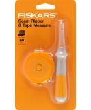 Fiskars Seam Ripper and Measuring Tape Set - Premium Sewing Tools - Buy Online on SooperMarket.com
