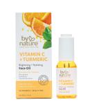 By Nature Brightening & Hydrating Face Oil - Vitamin C Oil & Turmeric Extract Enriched with Plant Squalane Oil for Face- Revitalize Dull, Tired Skin - Vitamin C Face Oil for Women and Men, 1 Fl Oz - Buy Online on SooperMarket.com