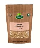 Organic Muesli Base (Oatflakes Barley Flakes Wheat Flakes) 1kg by Hatton Hill Organic - Free UK Delivery - Buy Online on SooperMarket.com