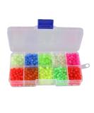 Facikono Fishing Beads Assorted Set, 1000pcs 5mm Round Float Glow Fishing Rig Beads Fishing Lure Tackle 10 Colors - 1000 Pack - Buy Online on SooperMarket.com