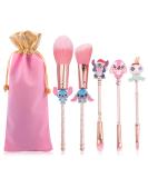  5 Pcs Makeup Brush Set Lilo and Stitch Cosmetic Brushes for Powder Eyeshadow Blushes Lips Portable Kawaii Makeup Brush Stitch Gifts for Girl Women - Buy Online on SooperMarket.com