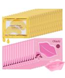 30 Pairs Collagen Crystal Lip Masks & 24K Gold Eye Masks Nourishing Under Eye Patches for Puffy Eyes Moisturizing & Reducing Fine Lines | Premium Lip & Eye Care - Buy Online on SooperMarket.com