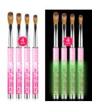 Saviland Kolinsky Acrylic Nail Brush Set - 4PCS Professional Size Brushes for Acrylic Nails Extension & Carving - Buy Online on SooperMarket.com