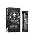 Death Wish Coffee Instant Coffee Dark Roast, 8 Single Serve Packets, The World's Strongest Coffee, Bold & Intense Blend of Arabica & Robusta Beans, USDA Organic Powder, 300mg of Caffeine for Day Lift - Buy Online on SooperMarket.com