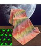 MOYORA Glow In The Dark Dinosaur Throw Blanket - Soft Toy Cozy Flannel Plush - Perfect Birthday Gift for Kids - 50x60 Unicorn - Buy Online on SooperMarket.com