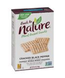 Back to Nature Non-GMO Whole Wheat Crackers - Cracked Black Pepper, 8.5 oz - Buy Online on SooperMarket.com