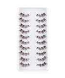 3D False Eyelashes - Handmade Natural Look Fluffy Strip Lashes | 10 Pair Multipack - Buy Online on SooperMarket.com