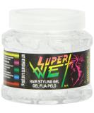 Super Wet Plus Transparent Hair Gel 8.8 Oz - Transparente Pelo for Strong Hold - Buy Online on SooperMarket.com