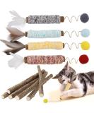 Silvervine Chew Sticks for Kittens - Natural Matatabi Cat Teething Toys for Teeth Cleaning and Stress Relief (10 PCS) - Buy Online on SooperMarket.com